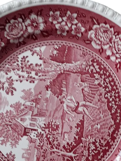 Villeroy & Boch Rusticana Wandteller Keramik Rot 25 cm Landschaft Traditionell