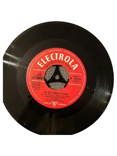 Du Bist Meine Sonne Rudolf Schock Vinyl Single Electrola E 20034 45rpm