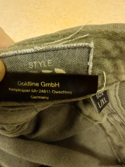 Goldline GmbH Herren Army Cap Kappe Oliv Baumwolle Gr. L/XL Casual