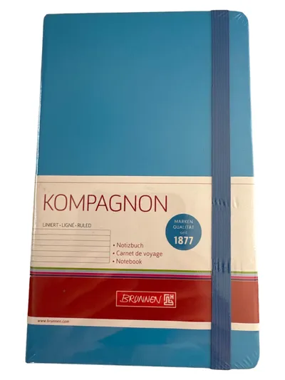 Brunnen Notizbuch Kompagnon Basic Blau Liniert DIN A5