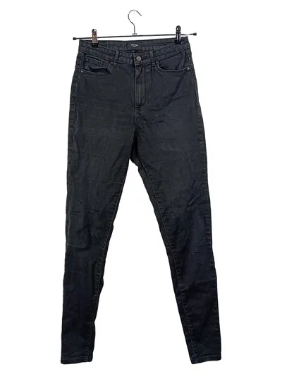 VERO MODA Damen High Waist Jeans Skinny Schwarz Gr. 34 W26 Stretch