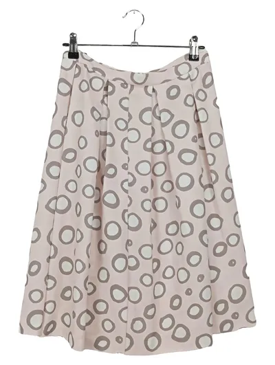 FFC Damen Faltenrock 34;XS Mehrfarbig Punkte Midirock Casual