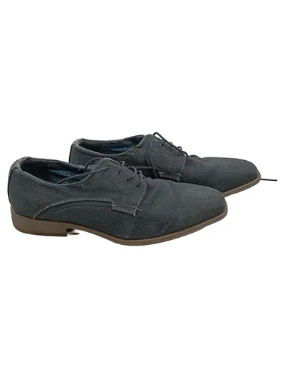 Venice Herren Schnürschuhe Derby Gr. 40 Grau Canvas Casual