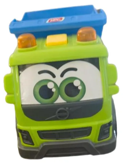 Dickie Toys Spielzeug LKW Volvo mit Gesicht Grün Blau Kunststoff