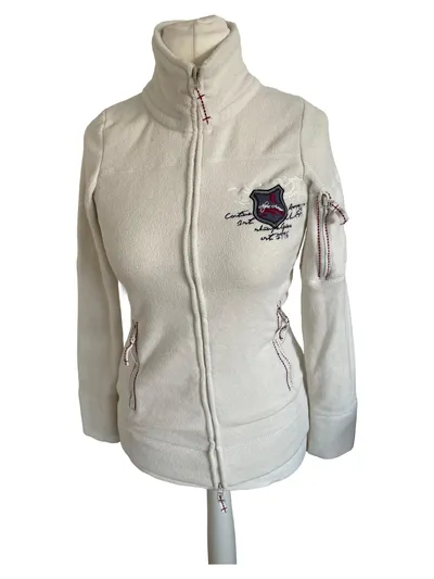 Anne L. Fleece Jacke Damen Beige Gr. 34/XS Casual