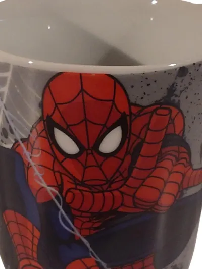 Marvel Spiderman Kaffeetasse Keramik Urban Grafik Logo Mehrfarbig 9cm
