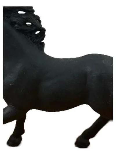 Schleich Friese Hengst Pferd Spielfigur schwarz 12 cm