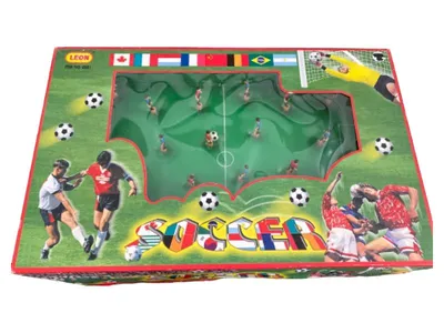 LEON Soccer Tischfußball Spiel Kinder Fußball Tischspiel Vintage