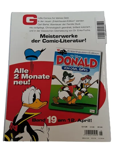 Carl Barks Donald Duck Comic Entenhausen-Edition 18 Ehapa Taschenbuch Deutsch