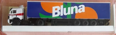 Bluna Modell LKW Sattelzug Werbemodell Modellfahrzeug Mehrfarbig