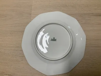 Eschenbach Essteller Weiß Klassisch Blumenmuster Porzellan Teller 19cm