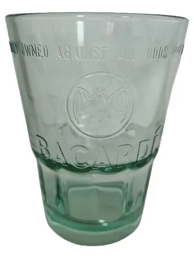 BACARDÍ Trinkglas Logo Transparent Glas 8 cm