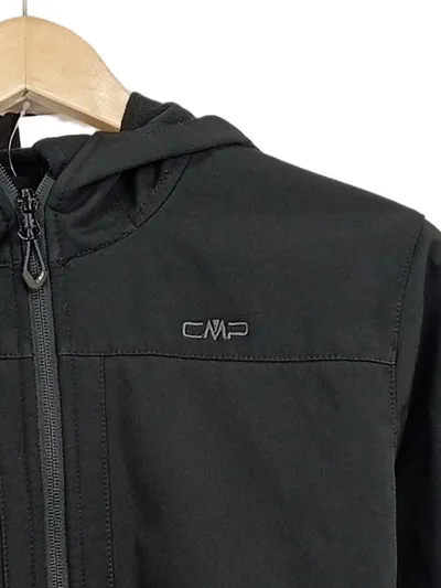 CMP Softshelljacke Kinder Gr. 164 Schwarz Kapuze ClimaProtect Outdoor