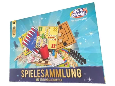 Toy Place Spielesammlung Brettspiel Kinder 350 Spielmöglichkeiten