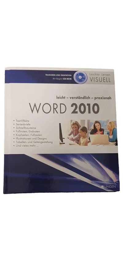 WORD 2010 Leicht Lernen Visuell Lingen Handbuch Anleitung mit CD-ROM