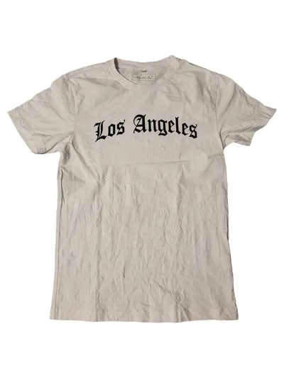 Mister Tee Herren T-Shirt Los Angeles Print Casual Beige Gr. 46/S