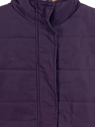ElleNor Damen Steppweste Ärmellos Lila Gr. L/42 Freizeit Casual Gesteppt