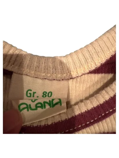 ALANA Baby Langarmshirt Gr. 80 gestreift Rippstrick Baumwolle