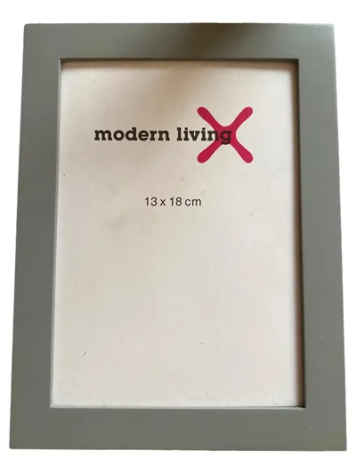 Modern Living Bilderrahmen Grau Holz Modern 13x18 cm Foto Rahmen
