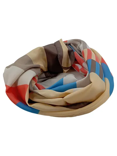 JIM RENOIR Tuch Schal Damen Mehrfarbig Geometrisch Casual