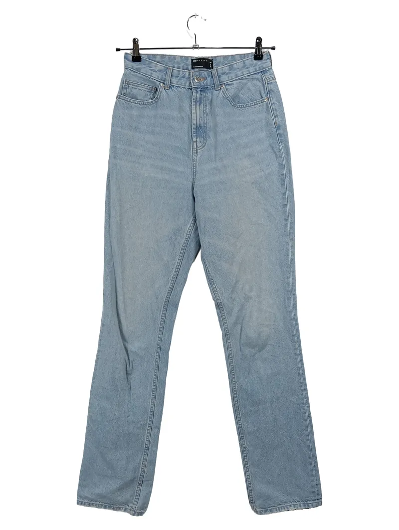 ASOS Design Damen Jeans Straight Leg Tall W28/L36 Hellblau Baumwolle 1
