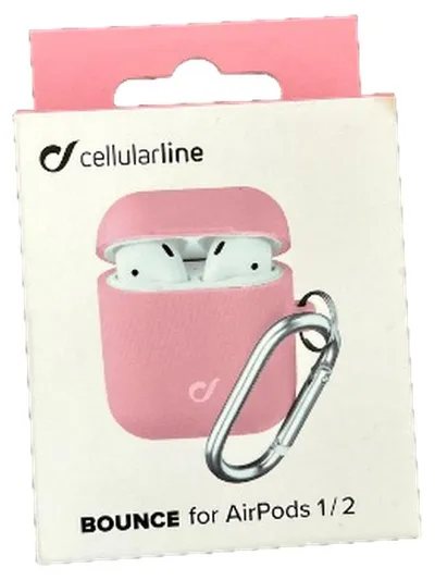 Cellularline Hülle Bounce für AirPods 1/2 Pink Praktisch Schutzhülle