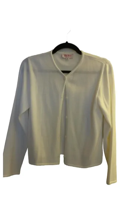 Käthe Kruse Kinder Strickjacke Gr. 152 Weiß Baumwolle Polyester Klassisch