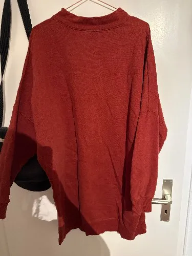 Wemoto Pullover Herren Gr. M Rot Oversized Sweatshirt Baumwolle