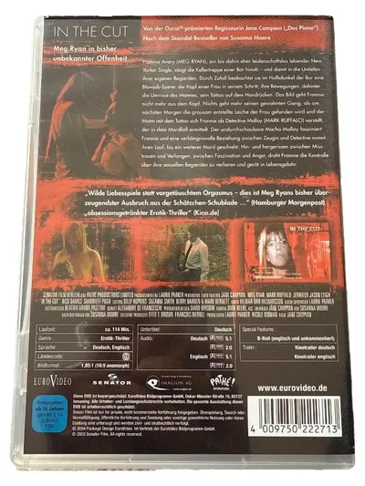 EuroVideo In the Cut DVD Erotik Thriller Jane Campion Meg Ryan ab 16