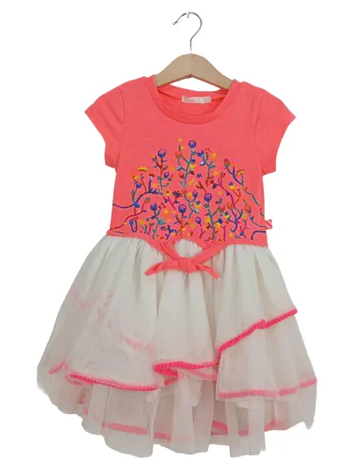 Billieblush Mädchen Freizeitkleid Rosa Blumenmuster Gr. 104 Charmant