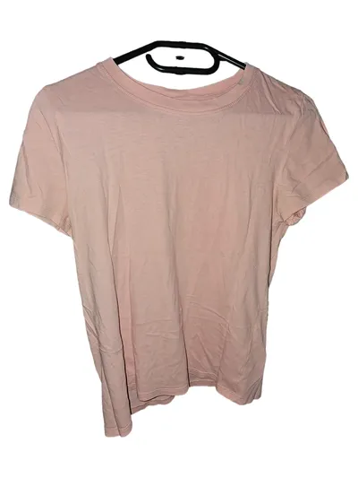 FSBN SISTER Damen T-Shirt Rosa Gr. 36/S Basic Kurzarm Baumwolle