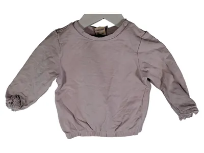 ALANA Baby Mädchen Langarmshirt Gr. 80 Rosa Baumwolle Spitze