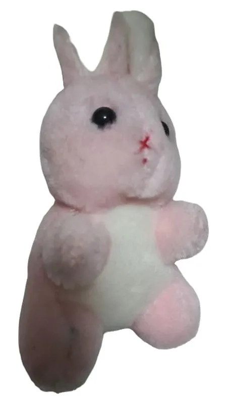 Dieter Nitzling Plüschtier Hase Rosa Kuscheltier Plüschhase 13cm 1