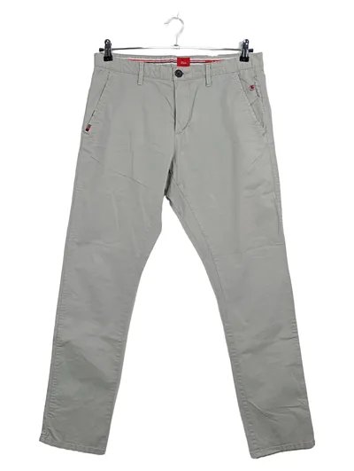 s.Oliver Herren Chino Stoffhose Grau W32/L32 Baumwolle Casual