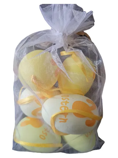 Riffelmacher & Weinberger Osterdeko Eier Gelb Organzabeutel Bastelset