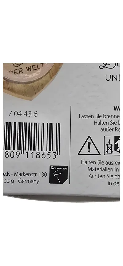 Formano Teelichthalter Herz Oma weiß alles Holz Beige Geschenk für Großmutter