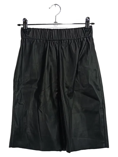 ICHI Damen Lederrock Schwarz Gr. 34/XS Elegant Modisch Kunstleder