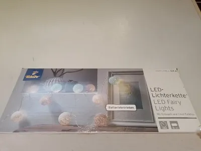 Tchibo LED Lichterkette Modern Mehrfarbig 340cm Kugel Batteriebetrieben