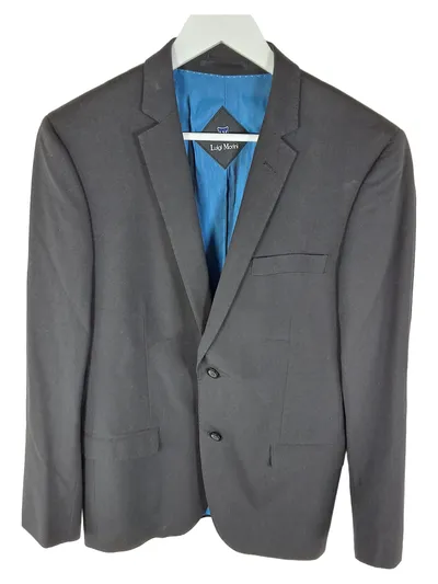 Luigi Morini Herren Sakko Business Klassisch Grau Gr. 50 L Polyester