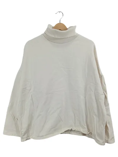 ASOS Design Rollkragenpullover Damen Beige Oversized Gr. 38 M Baumwolle