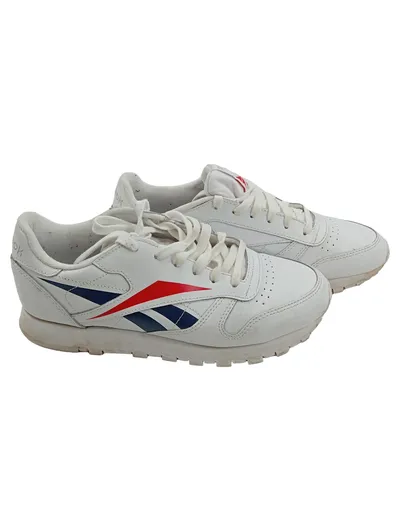 Reebok Classic Leather Damen Sneaker Weiß Blau Rot Gr. 37,5 Retro