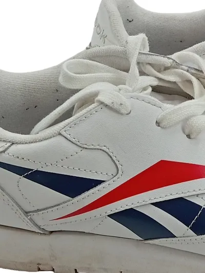 Reebok Classic Leather Damen Sneaker Weiß Blau Rot Gr. 37,5 Retro