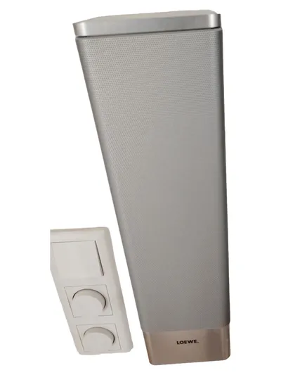 Loewe Stereo Speaker I40/46 Sound Lautsprecher Box Silber Kabelgebunden