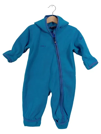 JAKO-O Fleece Overall Kinder Gr. 68/74 Türkis Kapuze Outdoor