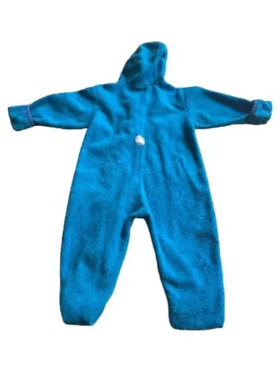 JAKO-O Fleece Overall Kinder Gr. 68/74 Türkis Kapuze Outdoor