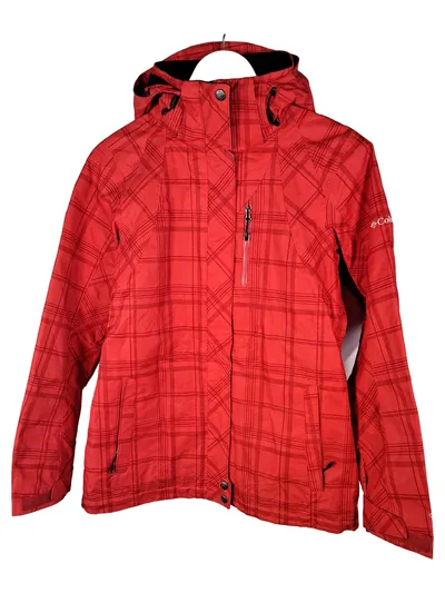 Columbia Damen Outdoorjacke Interchange Gr. S Rot Kariert Kapuze