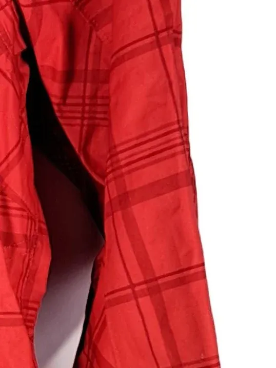 Columbia Damen Outdoorjacke Interchange Gr. S Rot Kariert Kapuze 4