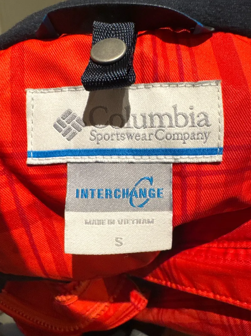 Columbia Damen Outdoorjacke Interchange Gr. S Rot Kariert Kapuze 5