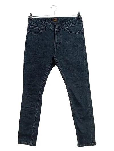 Lee Herren Jeans Regular Fit Denim Hose Blau W32 L28 Stretch