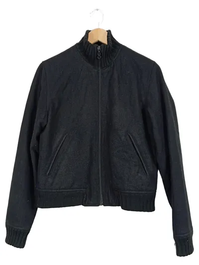Aygill's Damen Wolljacke Strickjacke Gr. S/36 Grau Unisex Klassisch